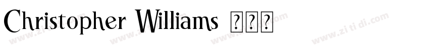 Christopher Williams字体转换